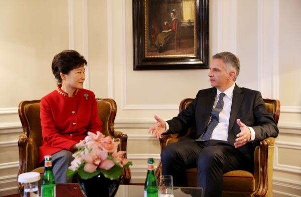 Meeting with Swiss President 