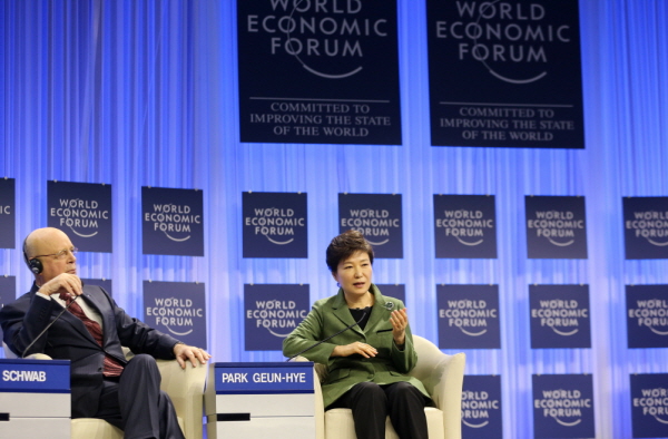 Addressing the World Economic Forum Annual Meeting in Davos 