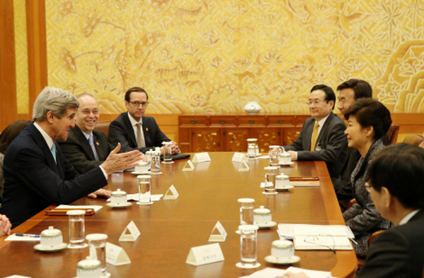 Meeting with the U.S. Secretary of State John Kerry 