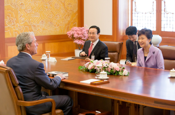 Meeting with Former U.S. President George W. Bush 