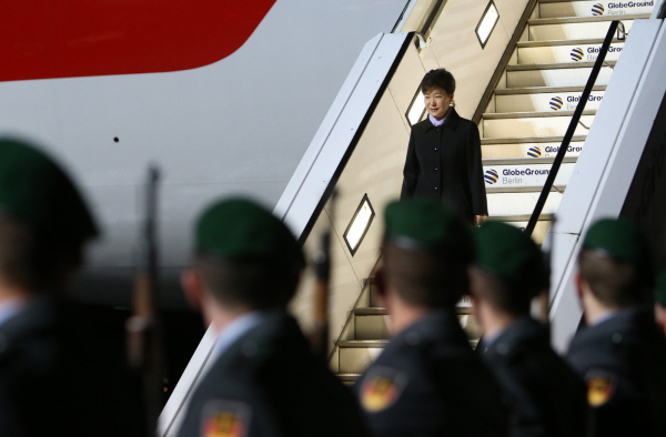 Arrival at Tegel Airport in Berlin