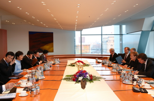 Meeting with German Chancellor Angela Merkel