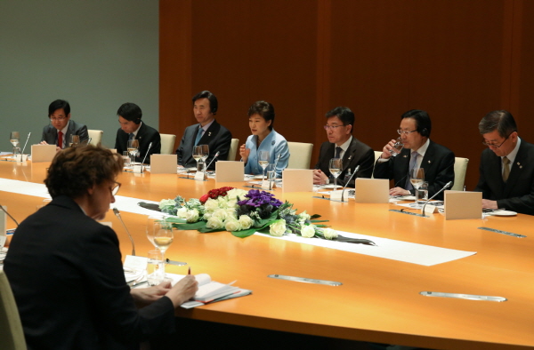 Working Dinner with German Chancellor Angela Merkel