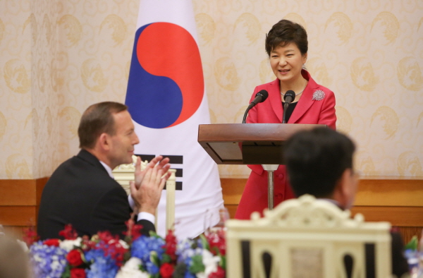 Dinner Held for Australian Prime Minister Tony Abbott 
