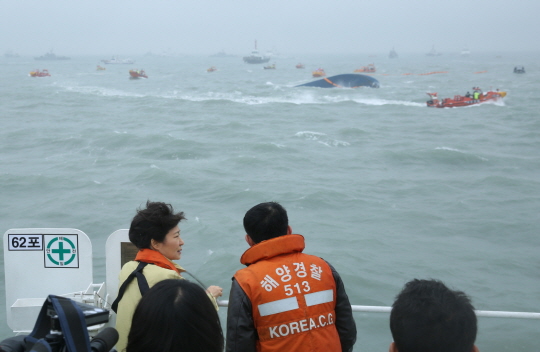 Visit to the Site Where the Sewol Ferry Sank 