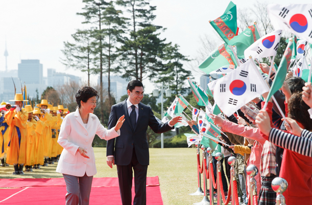 Official Welcoming Ceremony for President Gurbanguly Berdimuhamedov of Turkmenistan