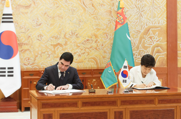 Korea-Turkmenistan Agreement Signing CeremonyApr 13, 2015