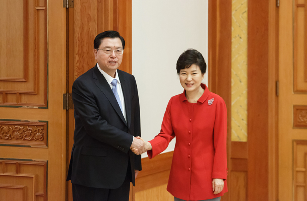 Meeting with Chairman Zhang Dejiang of China`s NPC Standing Committee