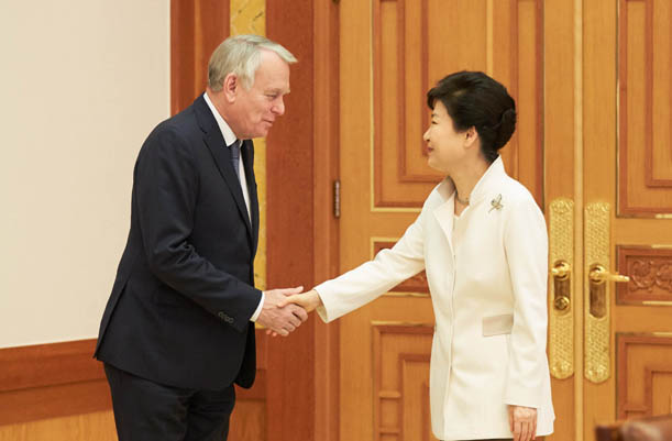 Meeting with French Foreign Minister Jean-Marc Ayrault