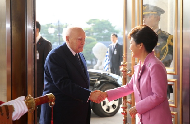 State Visit by Greek President Karolos Papoulias and Korea-Greece Official Welcoming Ceremony, Summit, Signing Ceremony for Korea-Greece Agreement 