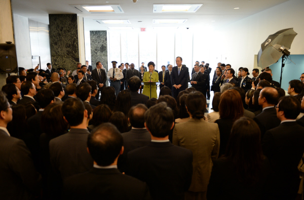 Meeting with Korean staff working at the UN