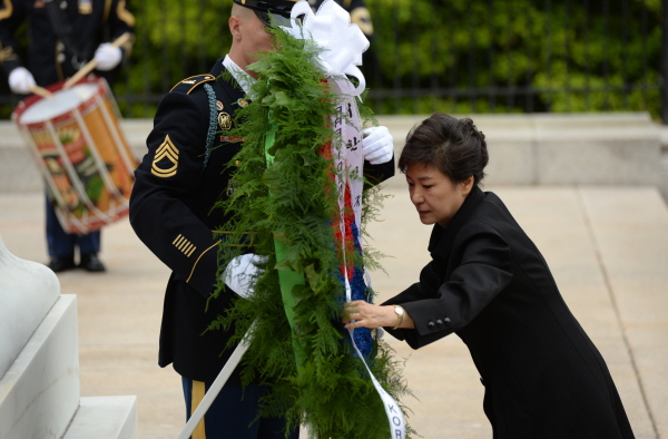 Visiting Arlington National Ceremony in Washington, D.C