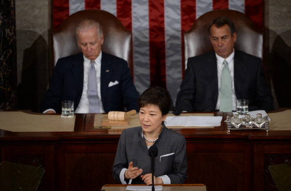 Addressing a Joint Session of the U.S. Congress