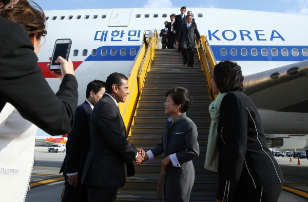 Arrival at the Los Angeles International Airport