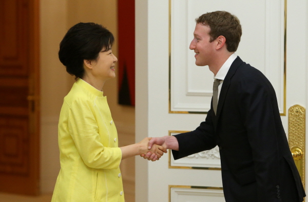 Meeting with Facebook CEO Mark Zuckerberg 