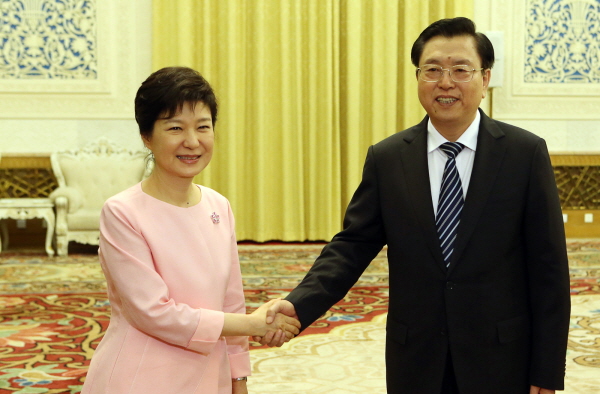Meeting with Chairman Zhang Dejiang of the Standing Committee of the National People's Congress 