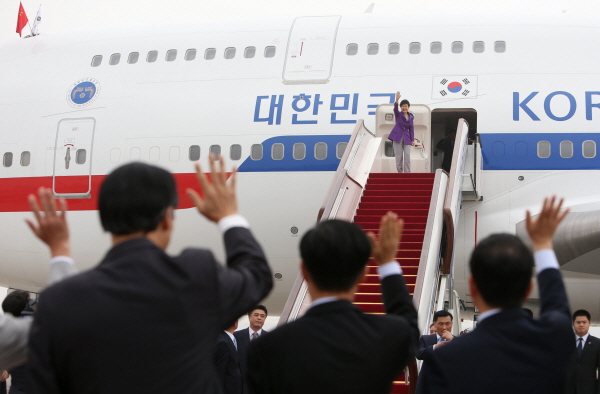 Departure from the Beijing Capital International Airport