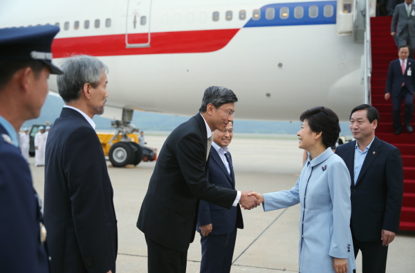 Arrival at Seoul Airport