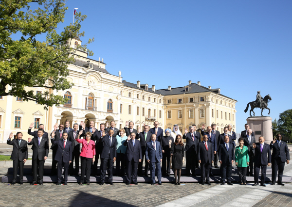 Official Photo Session at the G20 Summit in Russia 