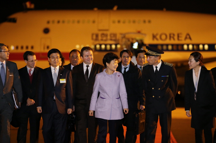 Arrival at Paris Orly Airport in France